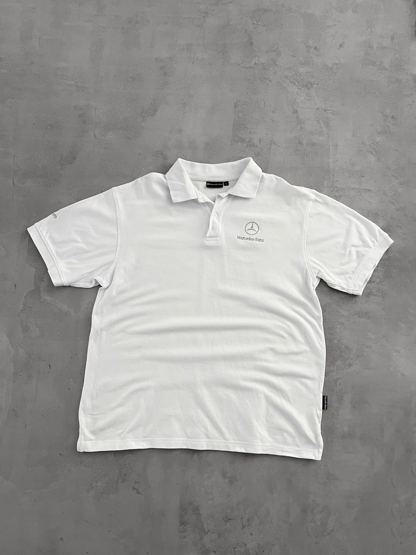 WHITE MERCEDES BENZ GOLF POLO - 2000S - L