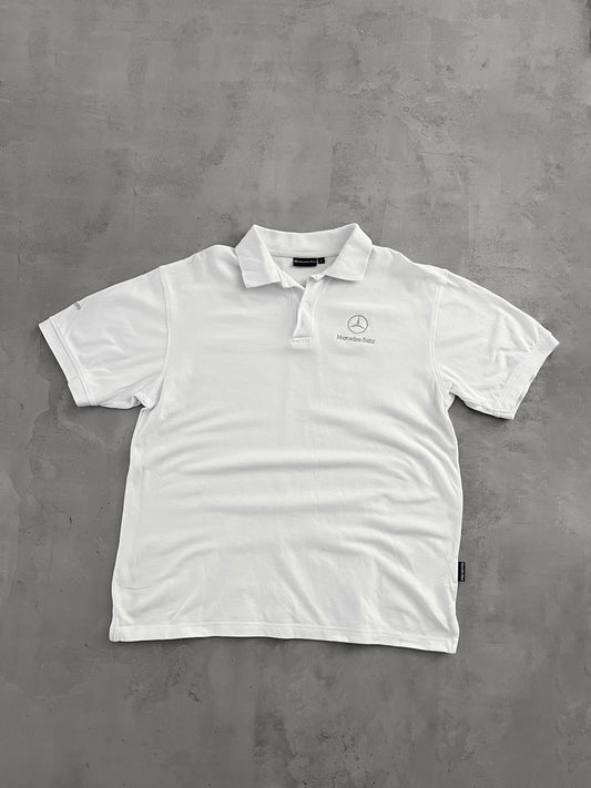 WHITE MERCEDES BENZ GOLF POLO - 2000S - L