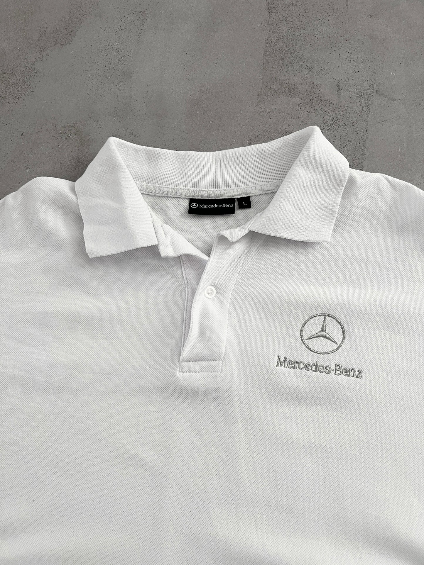 WHITE MERCEDES BENZ GOLF POLO - 2000S - L