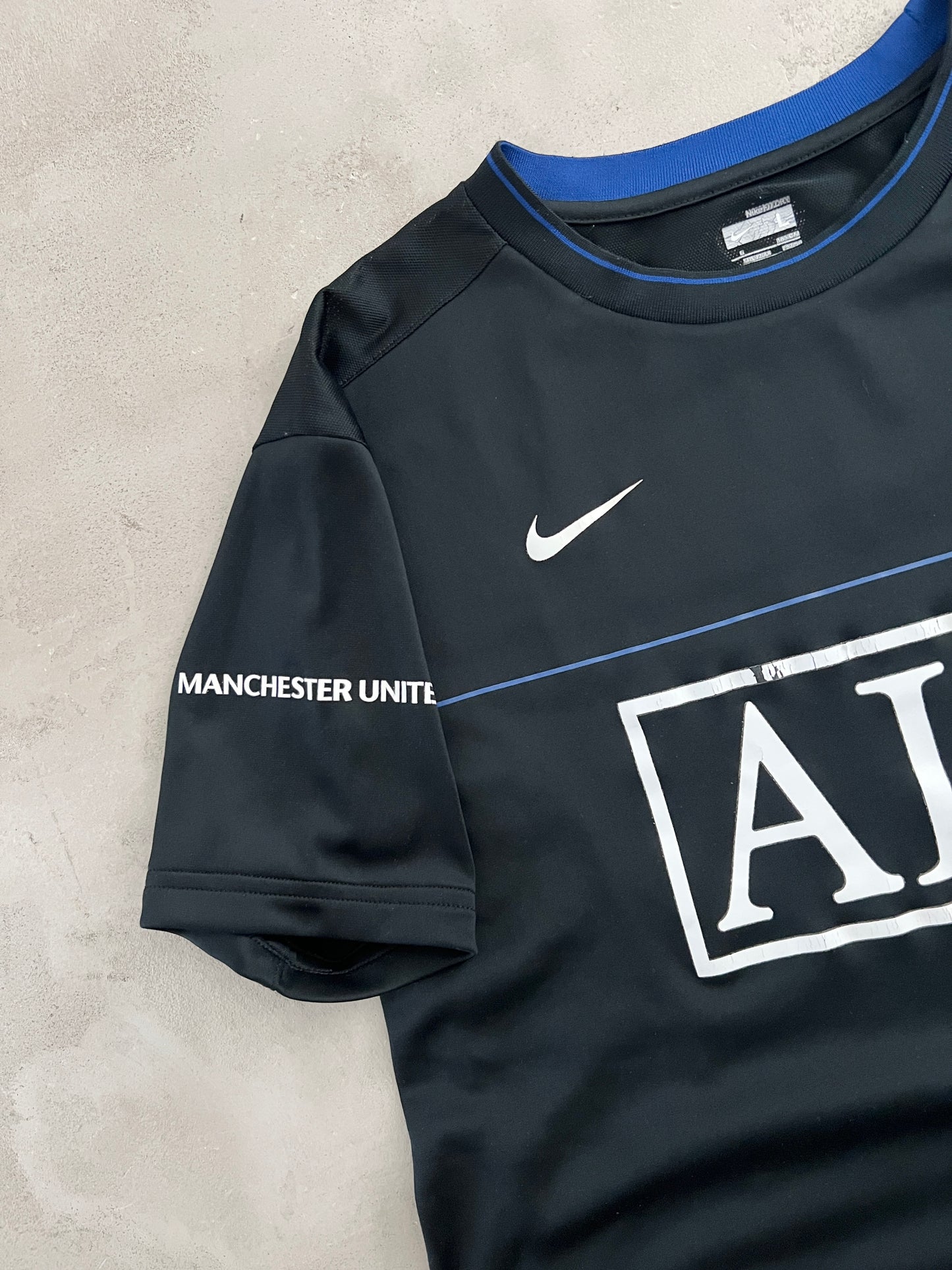 BLACK MANCHESTER UNITED NIKE JERSEY - 2000S - L/M