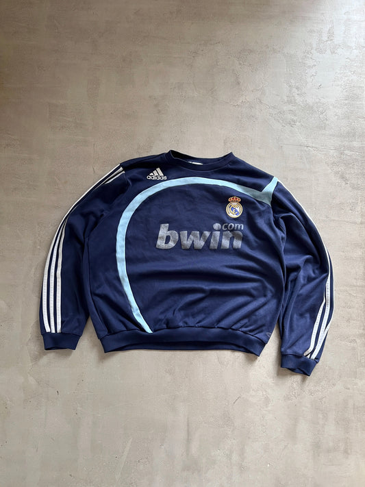 NAVY REAL MADRID SWEATER - 2000S - S