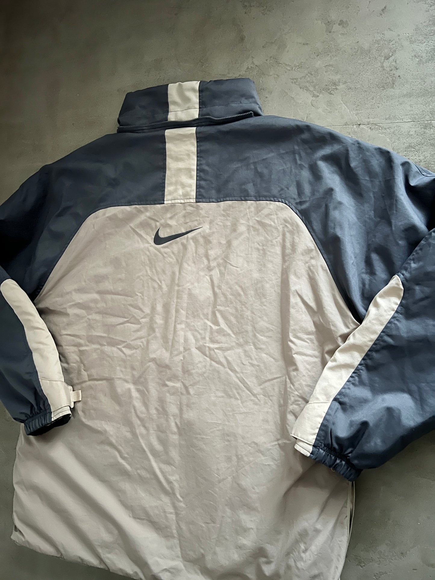 BEIGE/GREY NIKE PUFFER - 2000S - XXL/XL