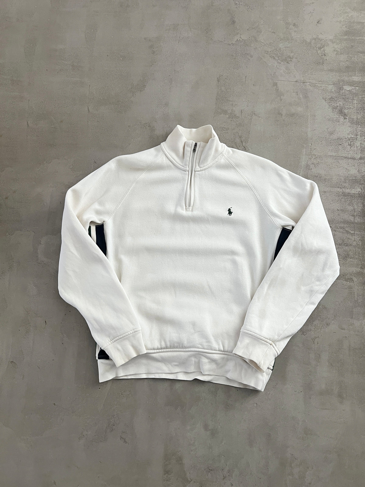 CREME RALPH LAUREN HALFZIP - 2000S - M/S
