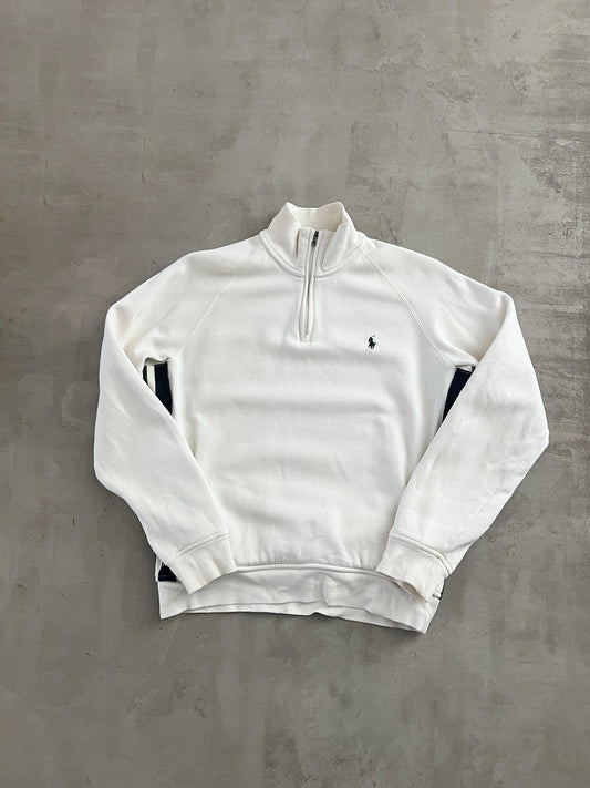 CREME RALPH LAUREN HALFZIP - 2000S - M/S