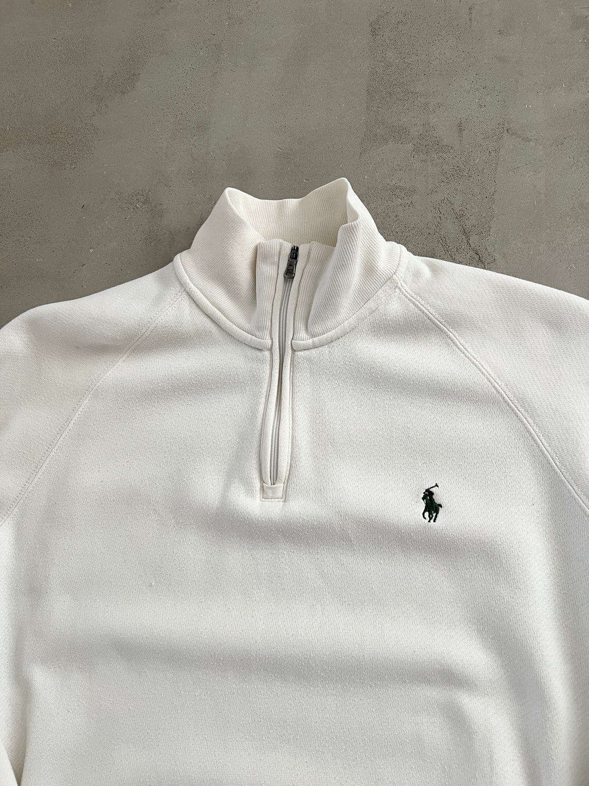 CREME RALPH LAUREN HALFZIP - 2000S - M/S