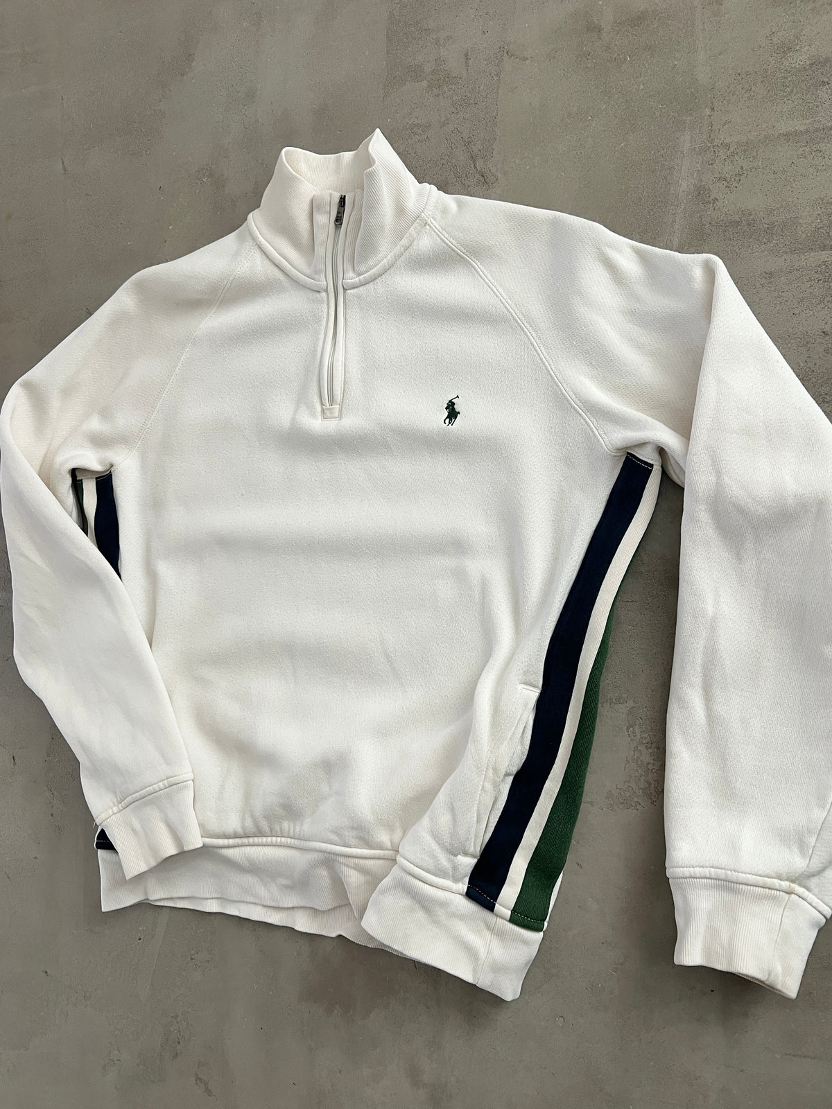 CREME RALPH LAUREN HALFZIP - 2000S - M/S