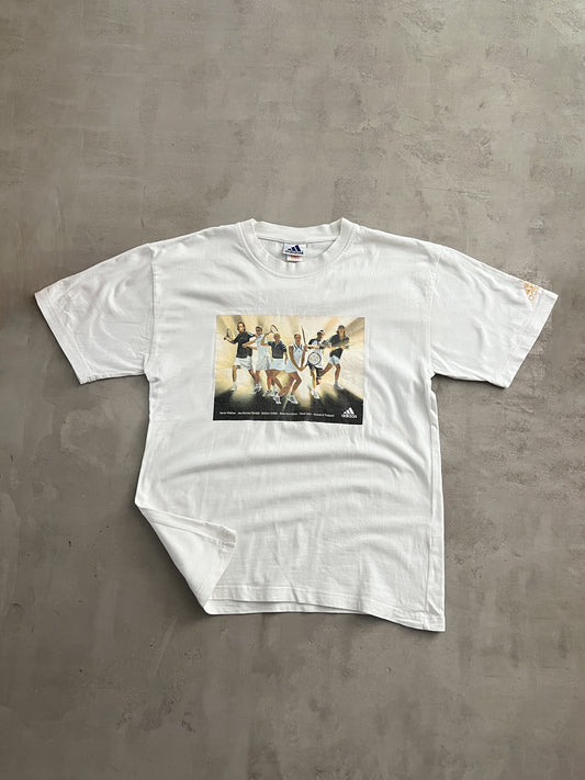 WHITE TENNIS TEE - 2000S - L