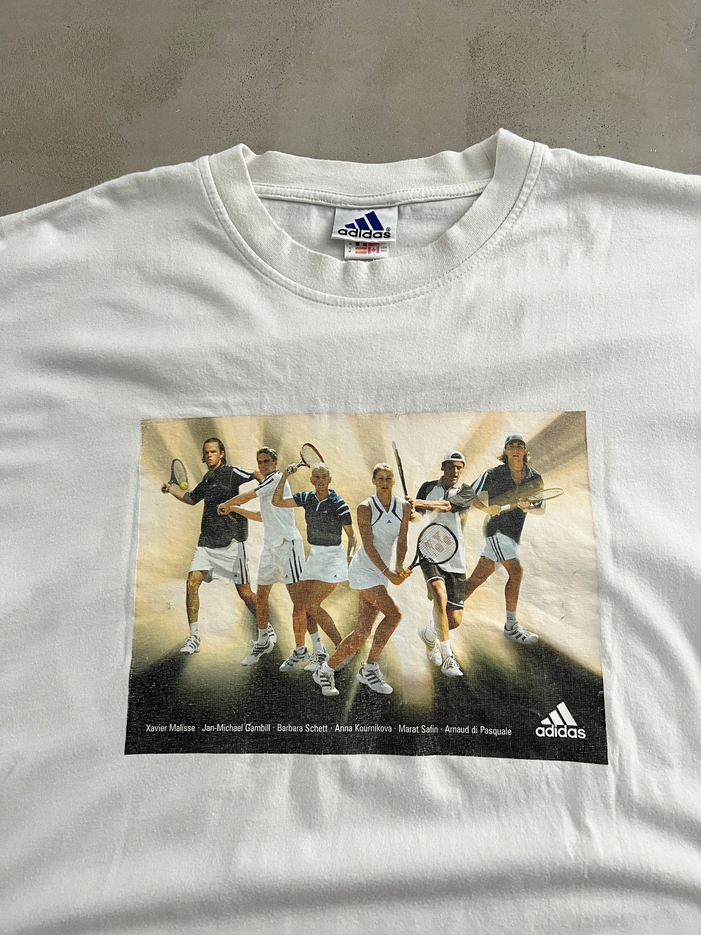 WHITE TENNIS TEE - 2000S - L