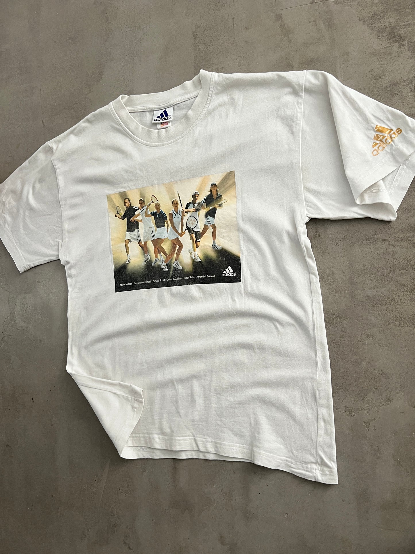 WHITE TENNIS TEE - 2000S - L
