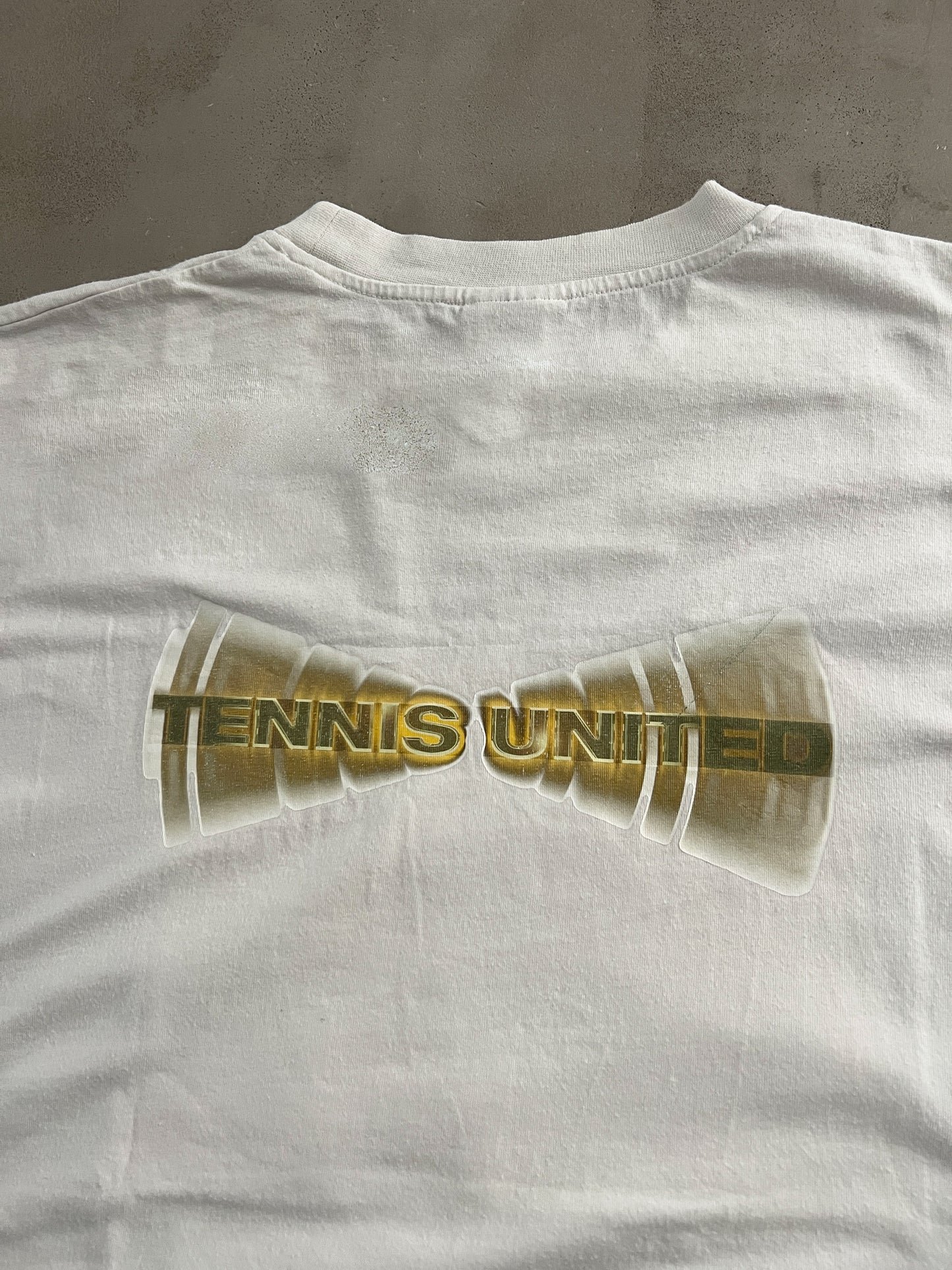 WHITE TENNIS TEE - 2000S - L