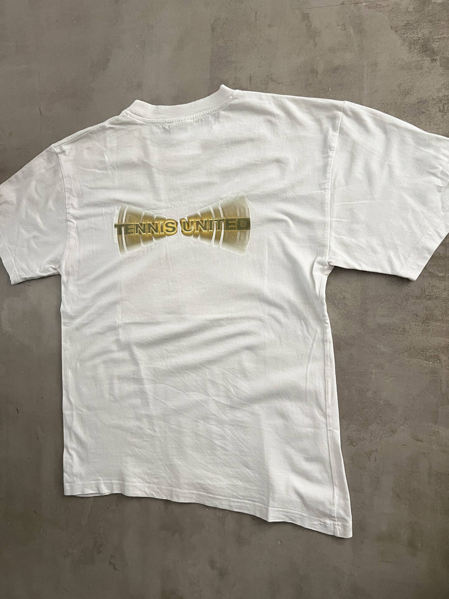 WHITE TENNIS TEE - 2000S - L