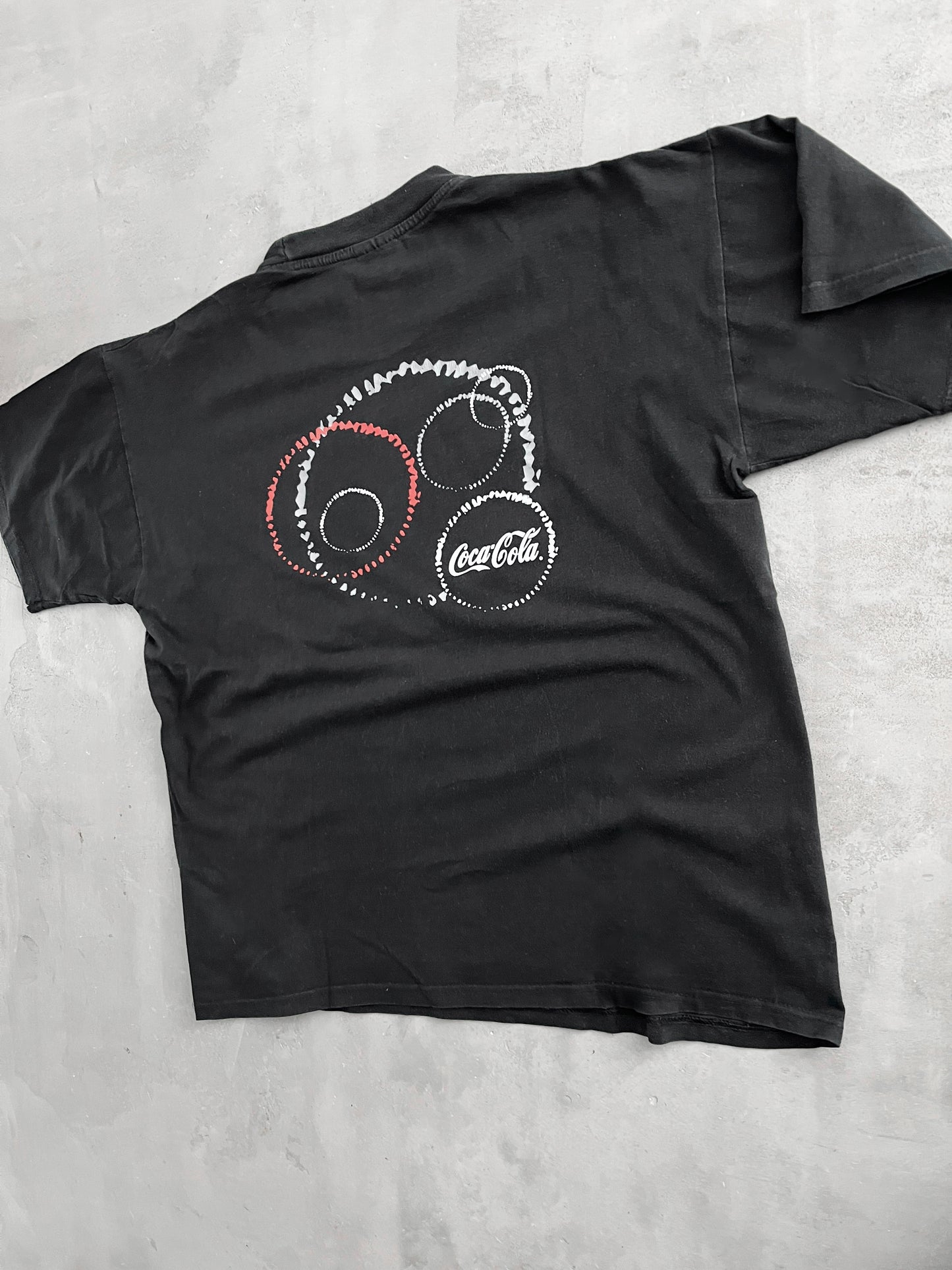 BLACK COCA COLA PROMO TEE - 2000S - L