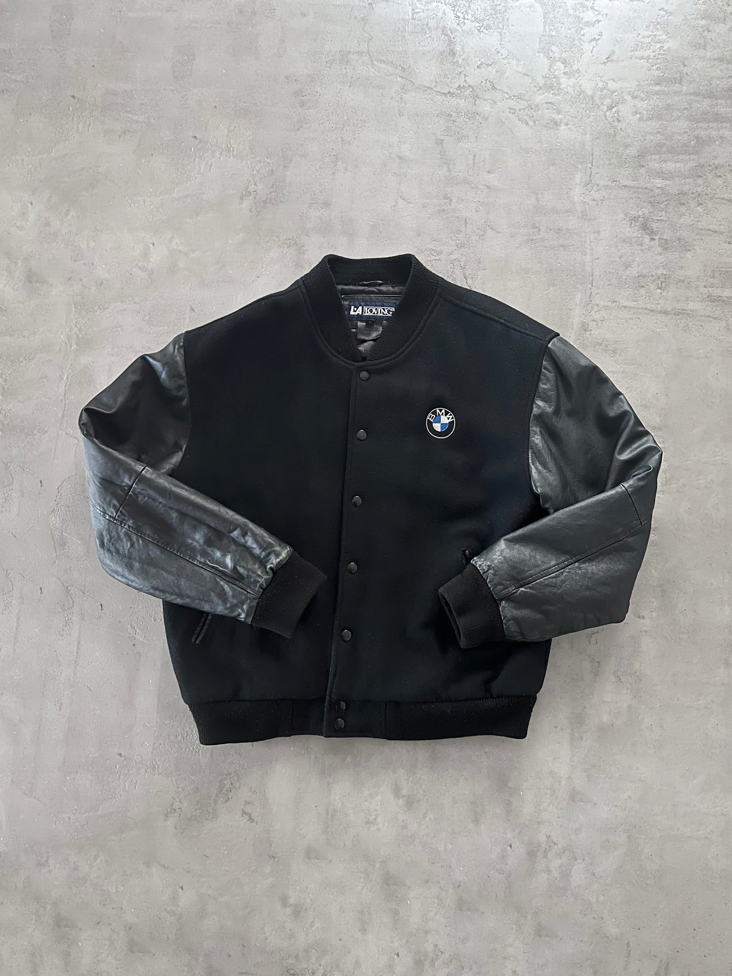 BLACK BMW JACKET - 1990S - L