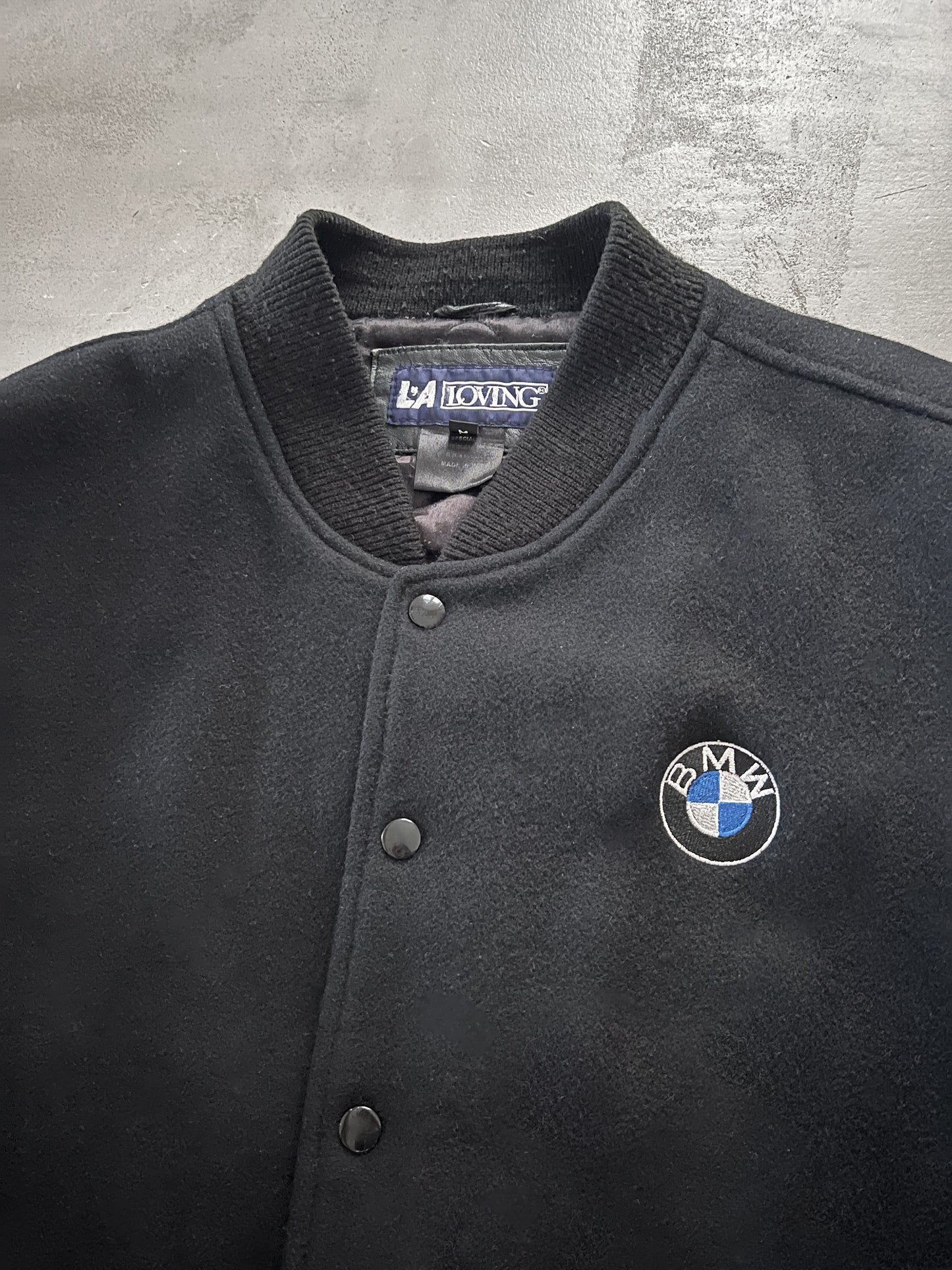 BLACK BMW JACKET - 1990S - L