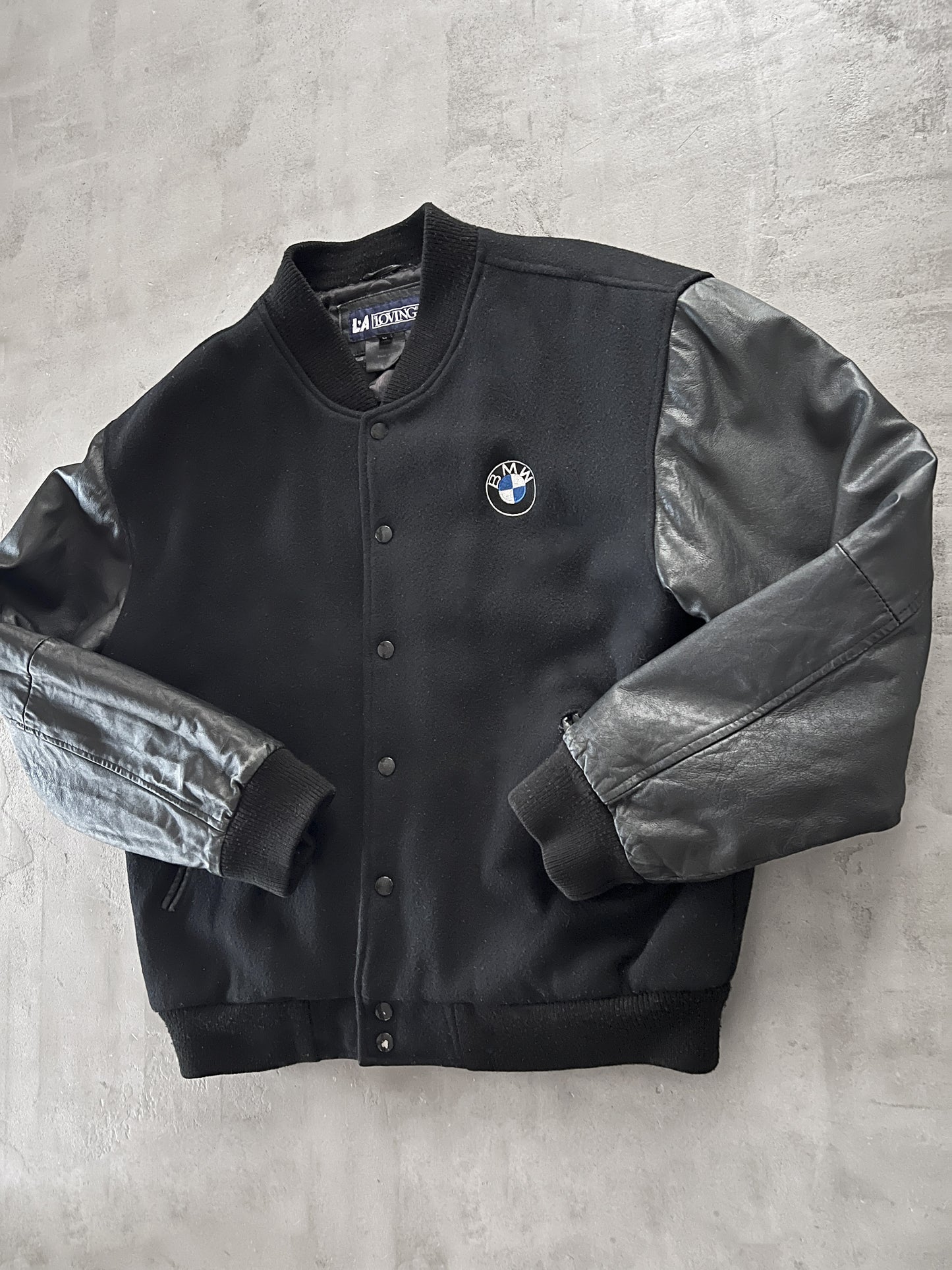BLACK BMW JACKET - 1990S - L