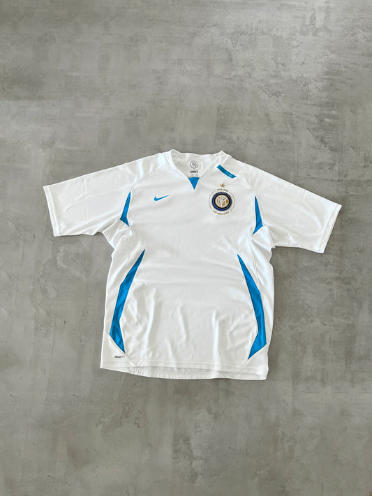WHITE/BABY BLUE INTER MILAN NIKE JERSEY - 2000S - L
