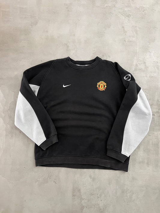 FADED BLACK MAN U NIKE SWEATER - 2000S - L