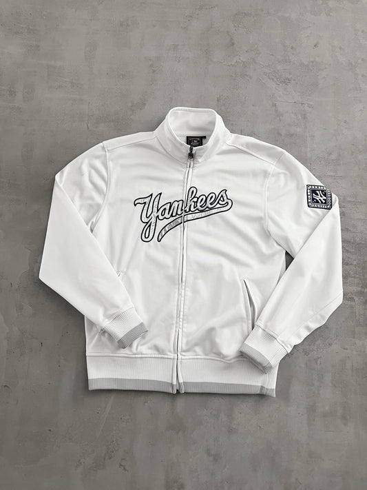 WHITE YANKEES JACKET - 2000S - L
