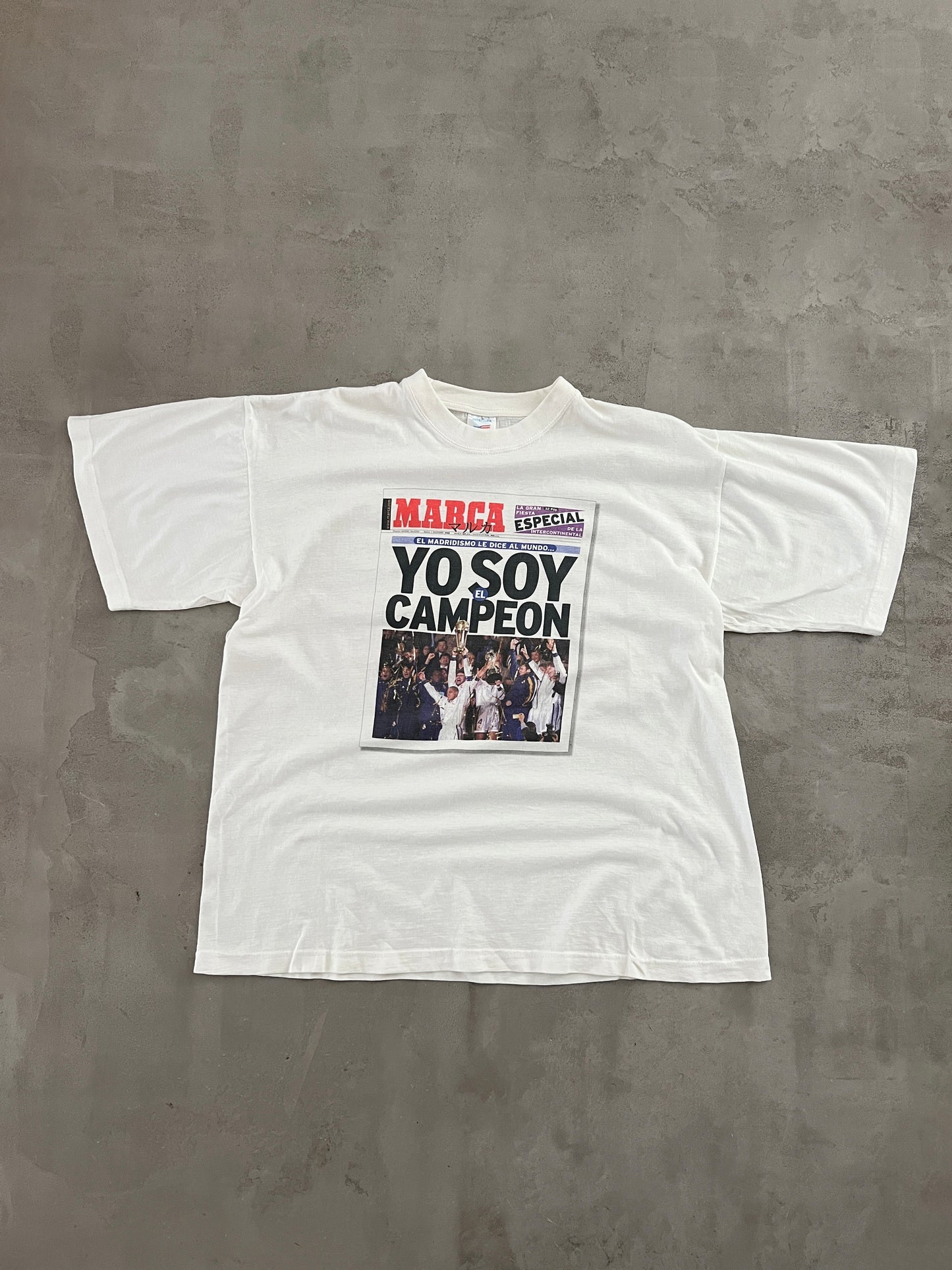 WHITE REAL MADRID TEE - 1998 - L/M