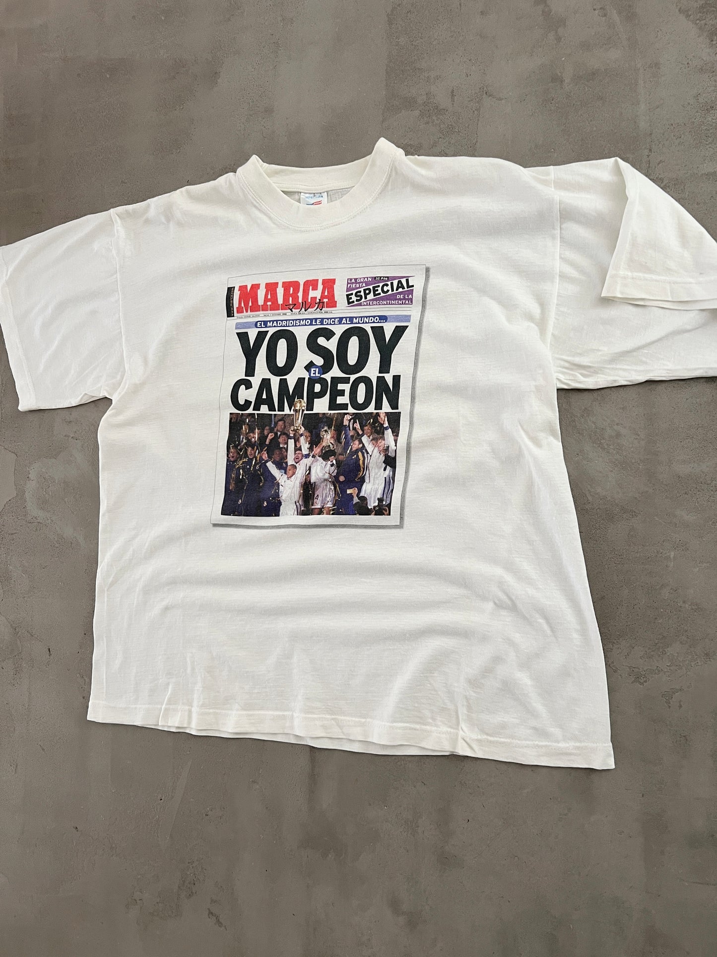 WHITE REAL MADRID TEE - 1998 - L/M