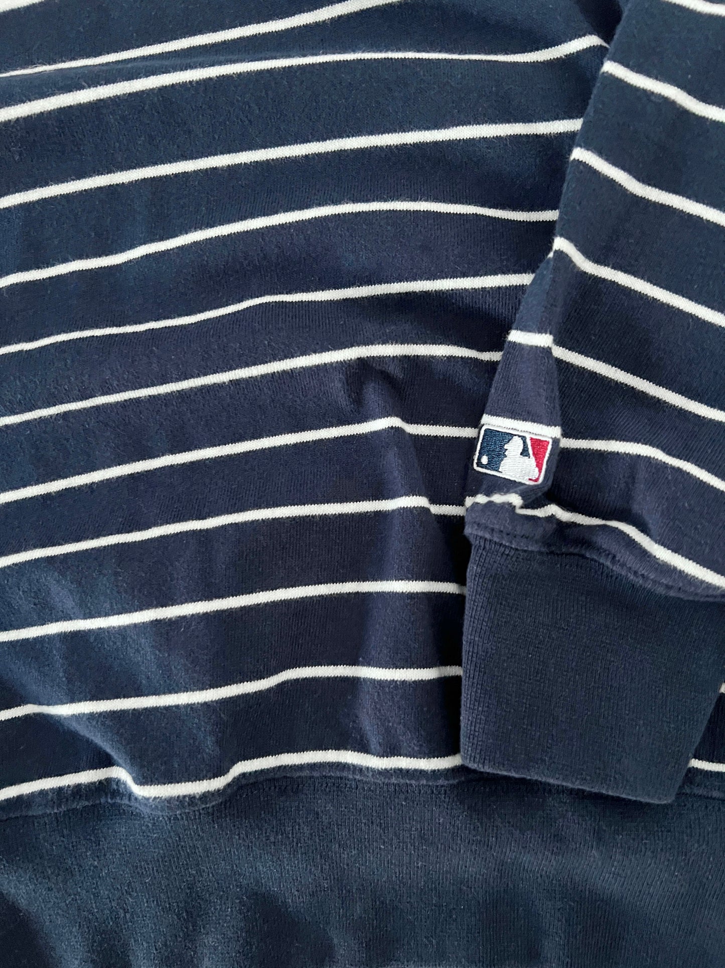 NAVY/WHITE YANKEES LONGSLEEVE - 2000S - L/XL