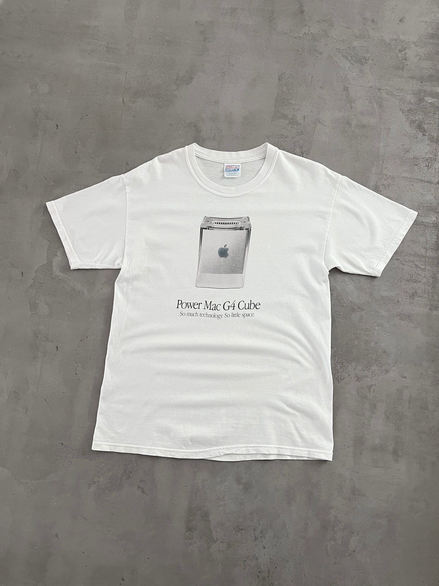 WHITE APPLE PROMO TEE - 2000S - L