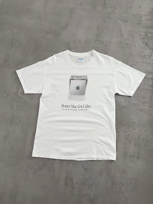WHITE APPLE PROMO TEE - 2000S - L