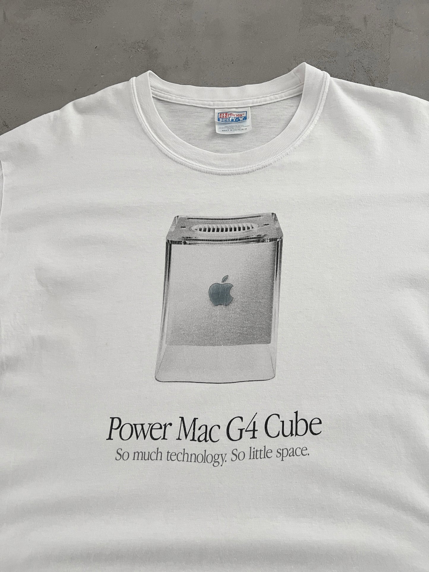WHITE APPLE PROMO TEE - 2000S - L