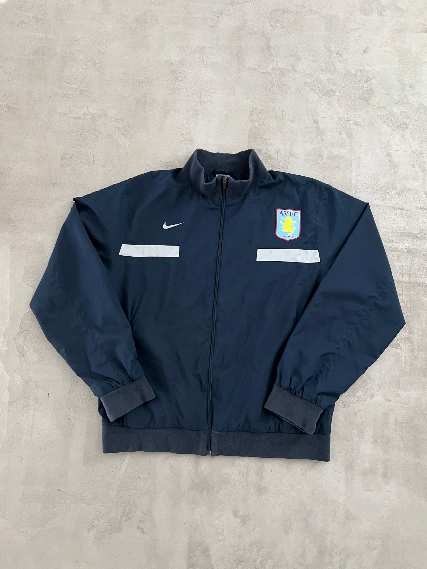 NAVY ASTON VILLA NIKE JACKET - 2000S - L