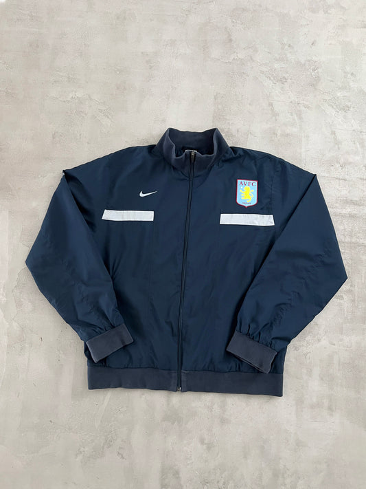 NAVY ASTON VILLA NIKE JACKET - 2000S - L