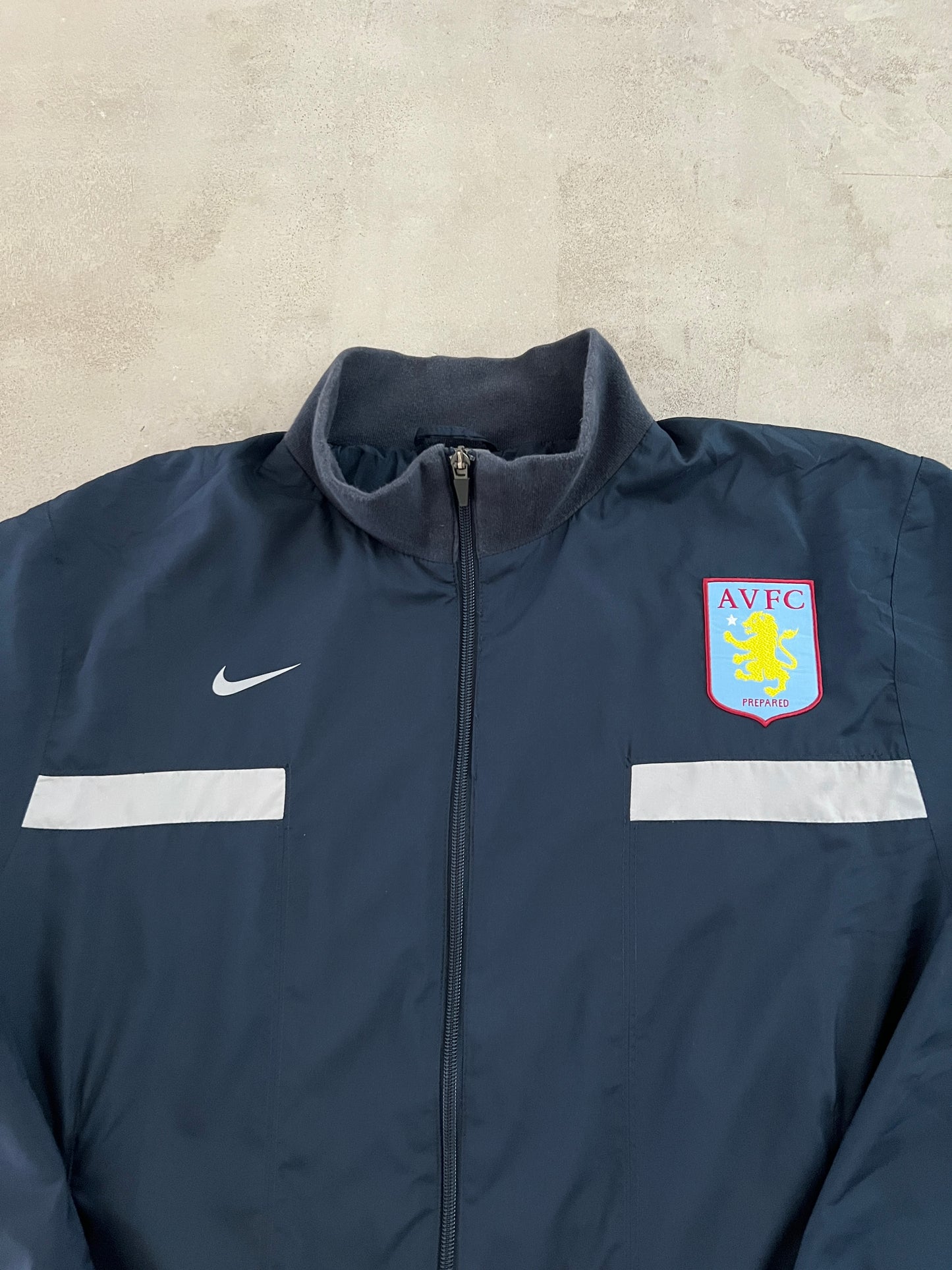 NAVY ASTON VILLA NIKE JACKET - 2000S - L