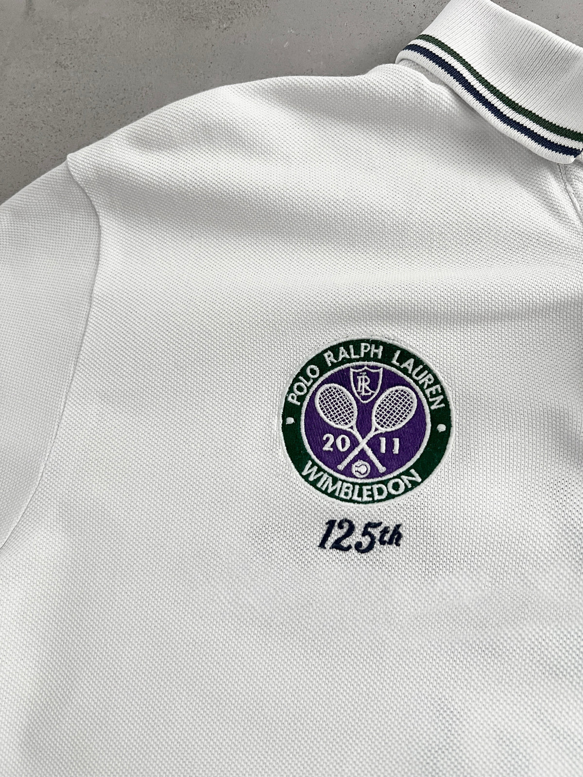 WHITE WIMBLEDON RALPH LAUREN POLO - 2000S - M