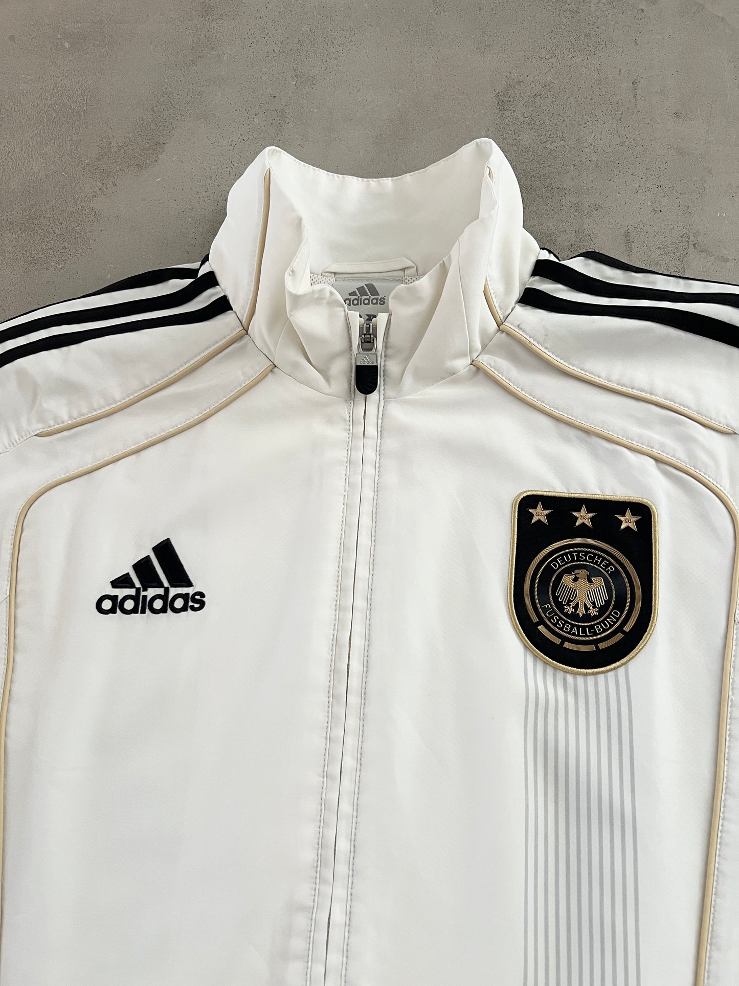 WHITE GERMANY ADIDAS JACKET - 2000S - L/XL