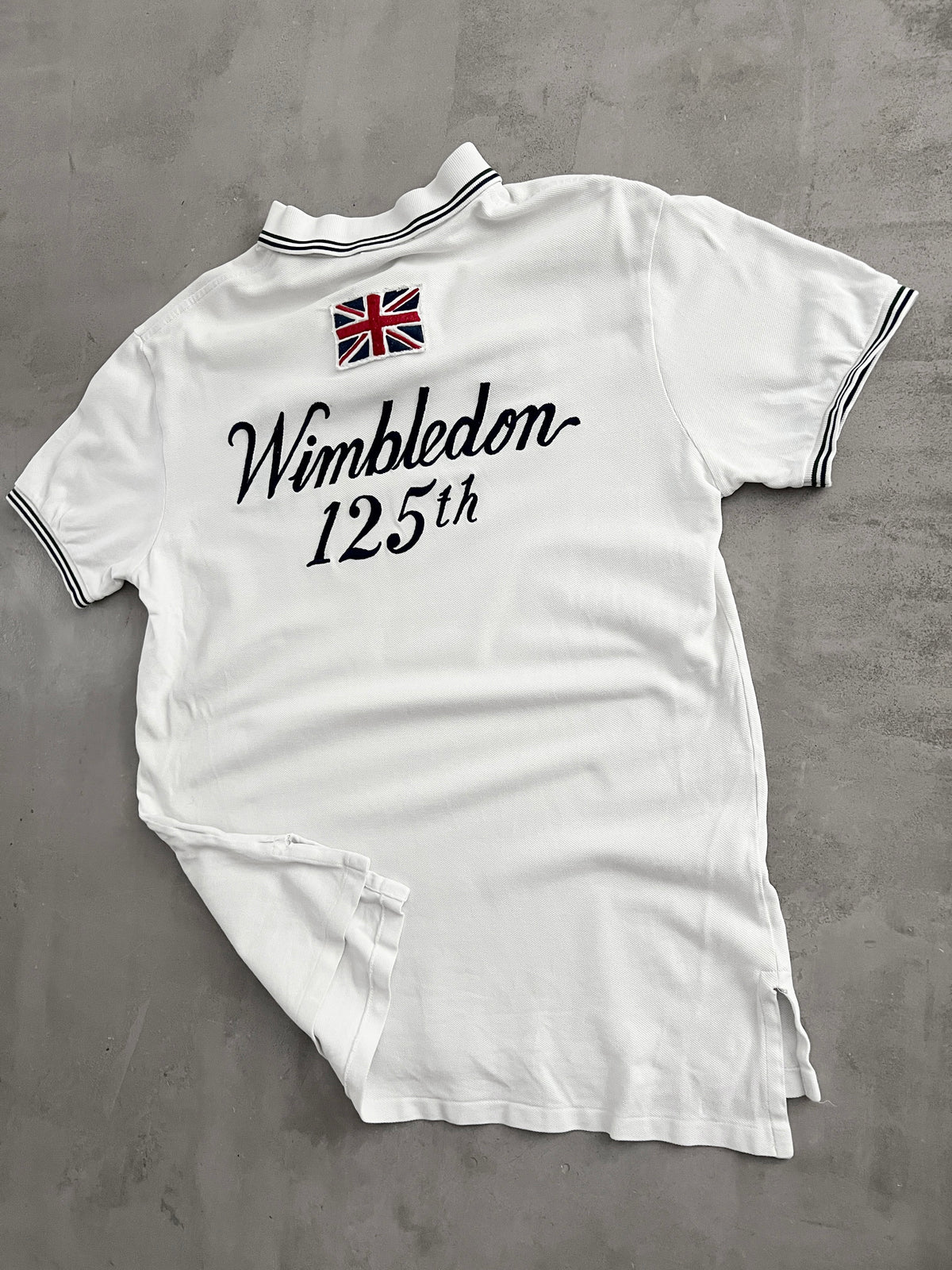 WHITE WIMBLEDON RALPH LAUREN POLO - 2000S - M