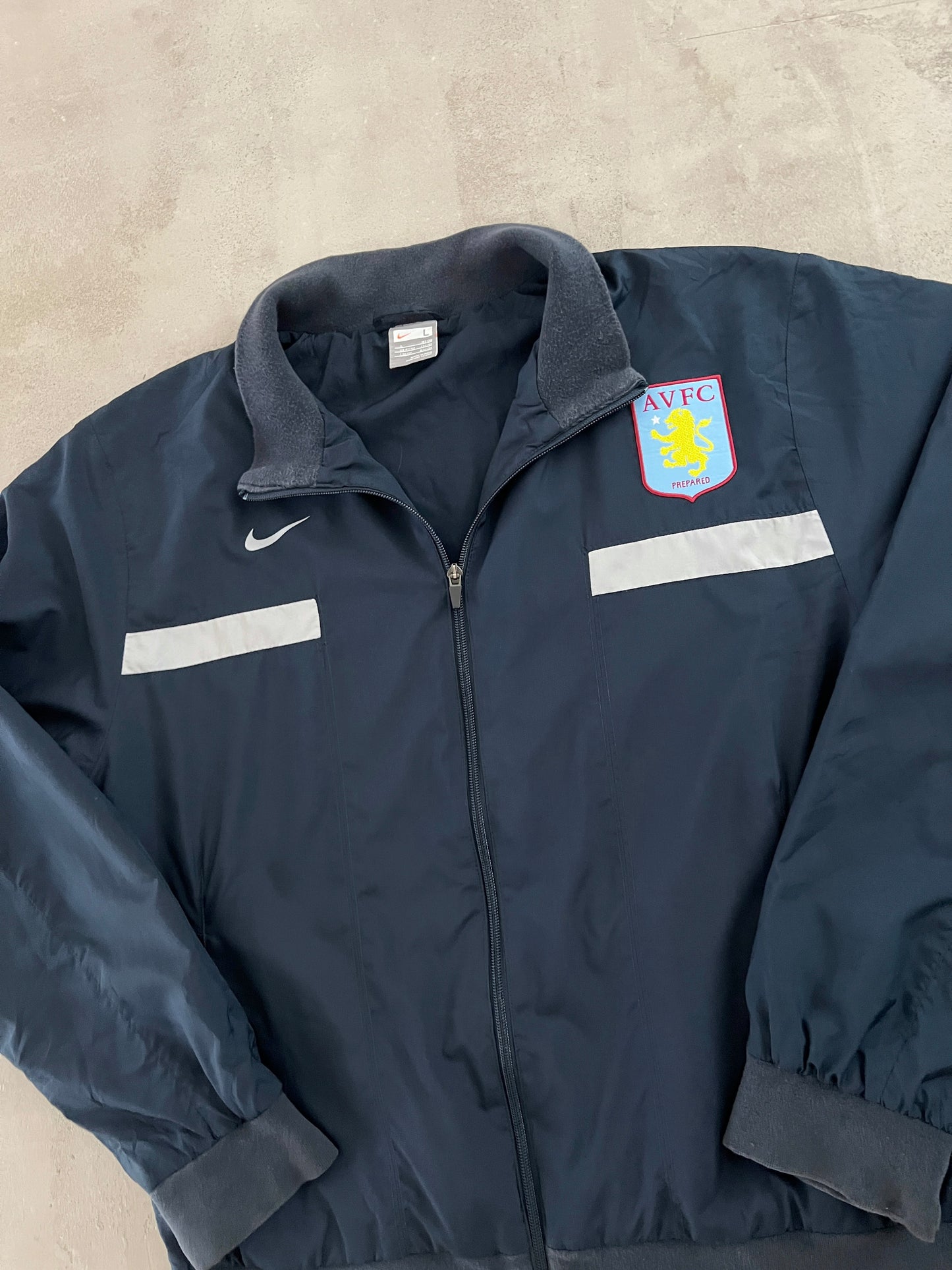 NAVY ASTON VILLA NIKE JACKET - 2000S - L