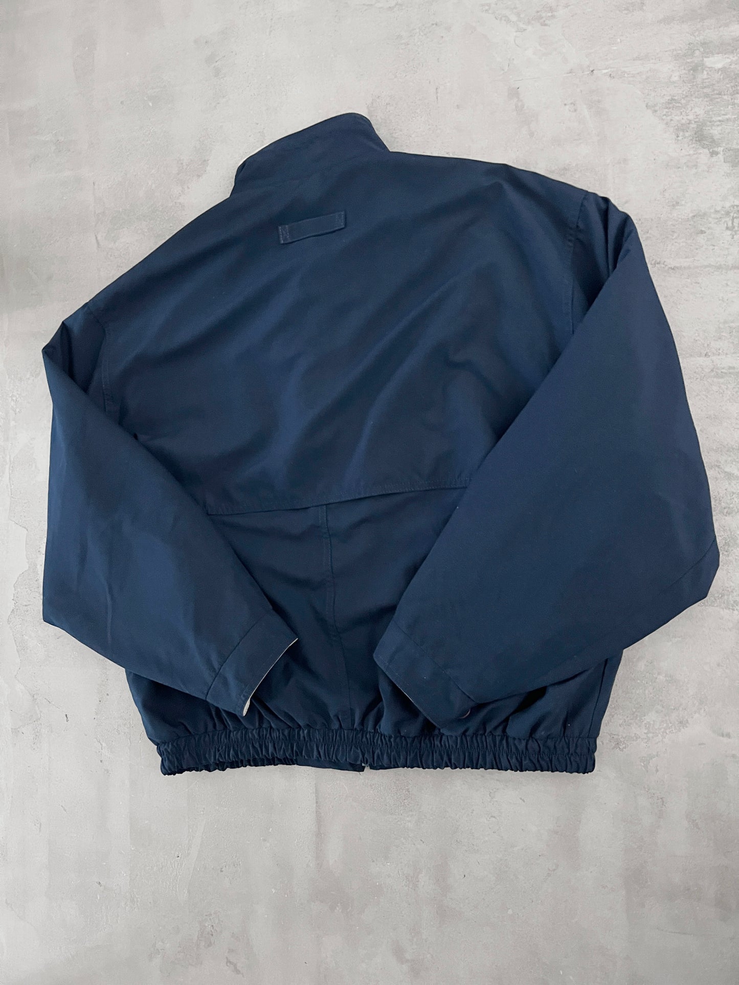 NAVY MERCEDES BENZ JACKET - 1990S - XL