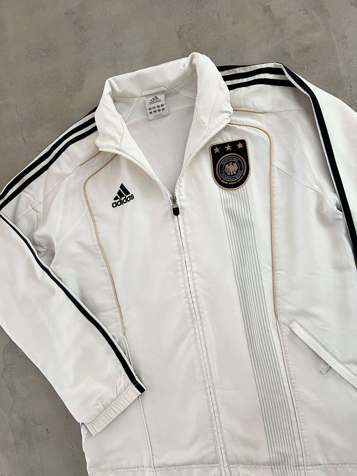 WHITE GERMANY ADIDAS JACKET - 2000S - L/XL