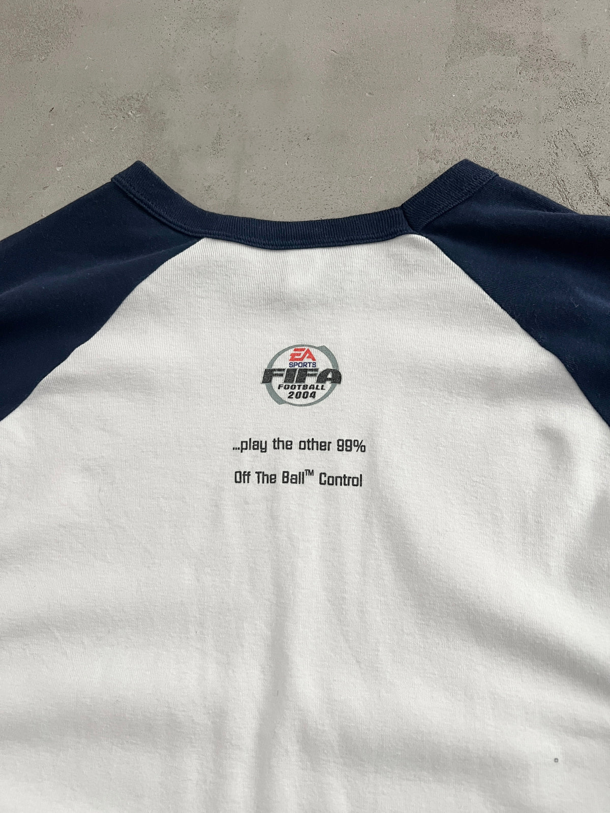 WHITE EA SPORTS FIFA LONGSLEEVE - 2000S - L/M