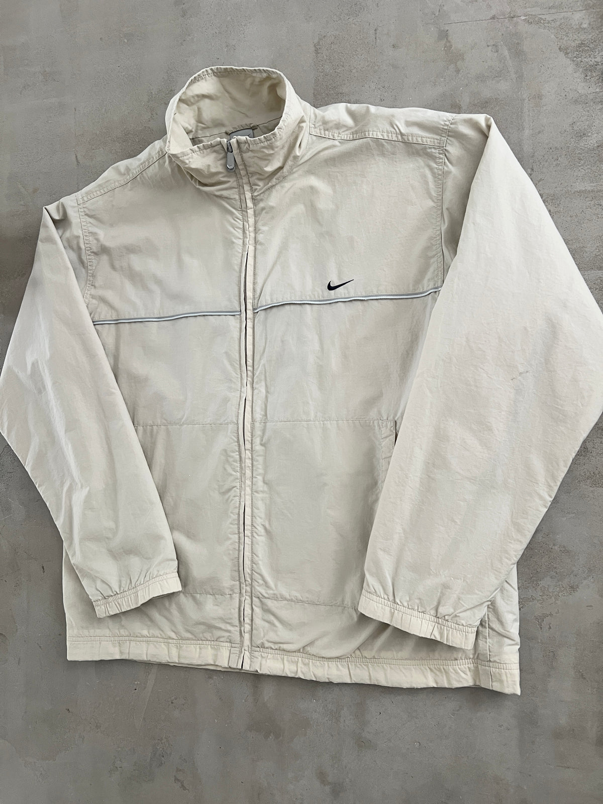 CREME NIKE TRACK JACKET - 2000S - XL