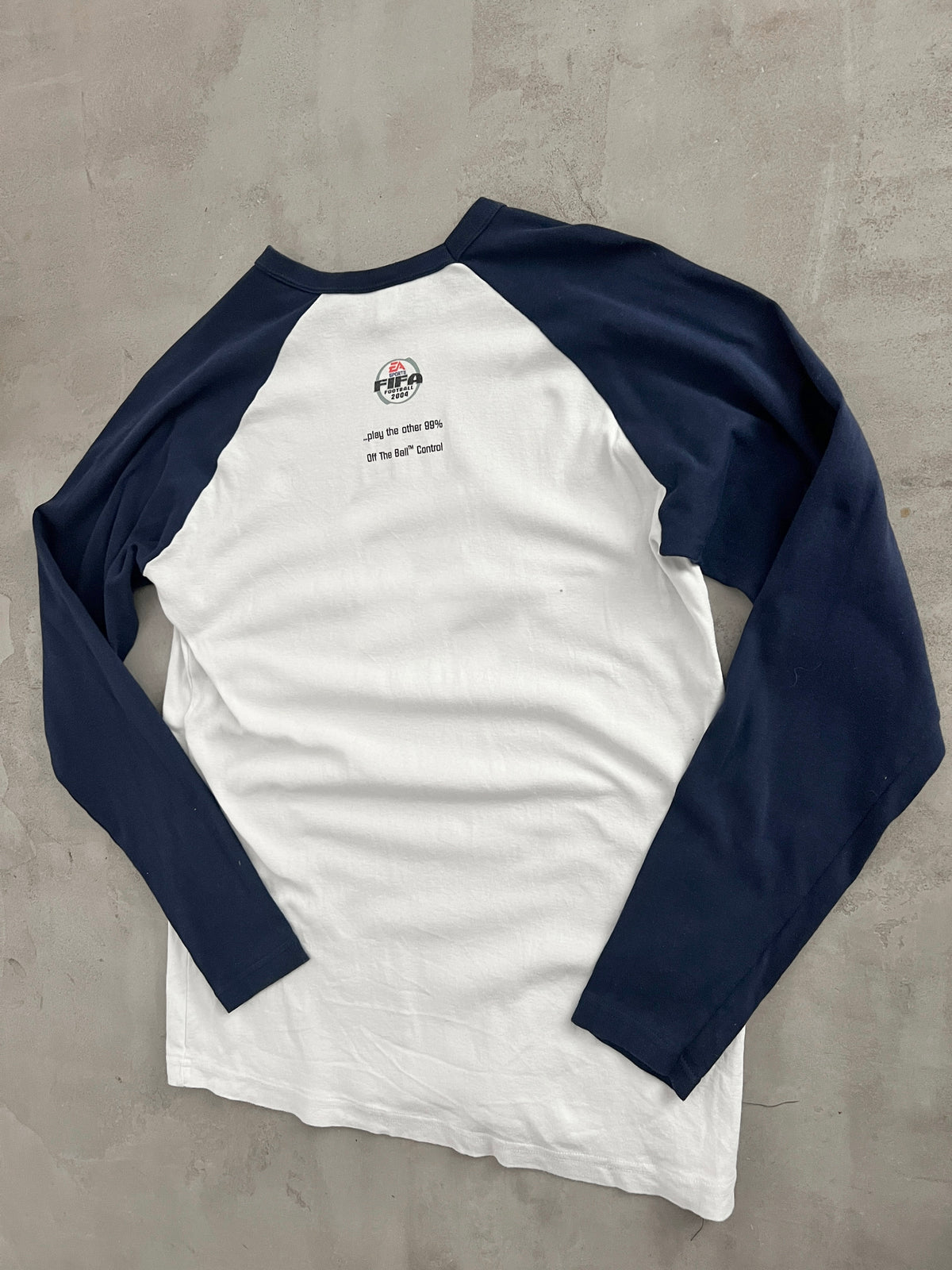WHITE EA SPORTS FIFA LONGSLEEVE - 2000S - L/M