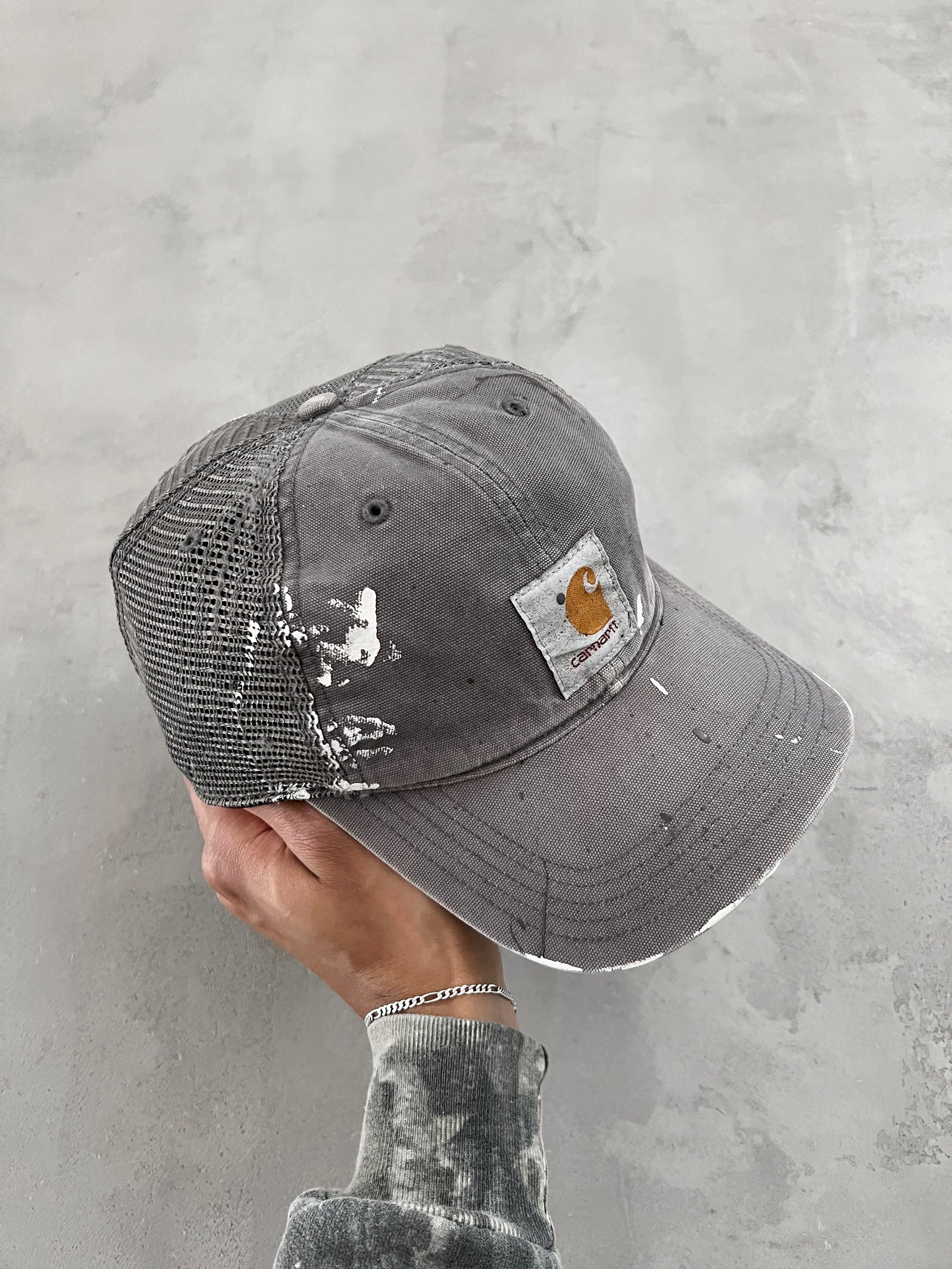 GREY DISTRESSED CARHARTT CAP - 2000S
