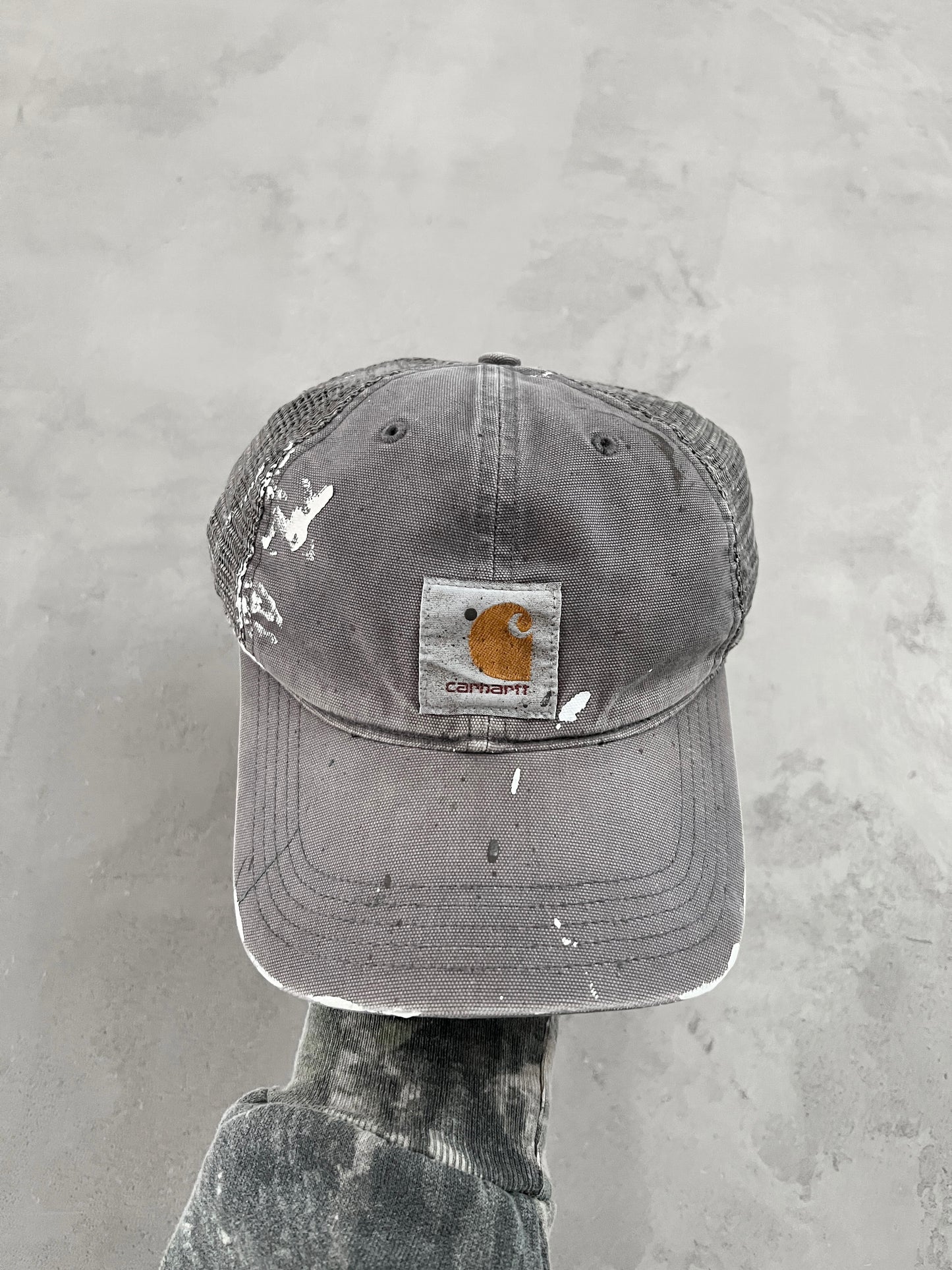 GREY DISTRESSED CARHARTT CAP - 2000S