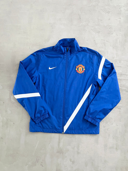 BLUE MANCHESTER UNITED NIKE JACKET - 2000S - M