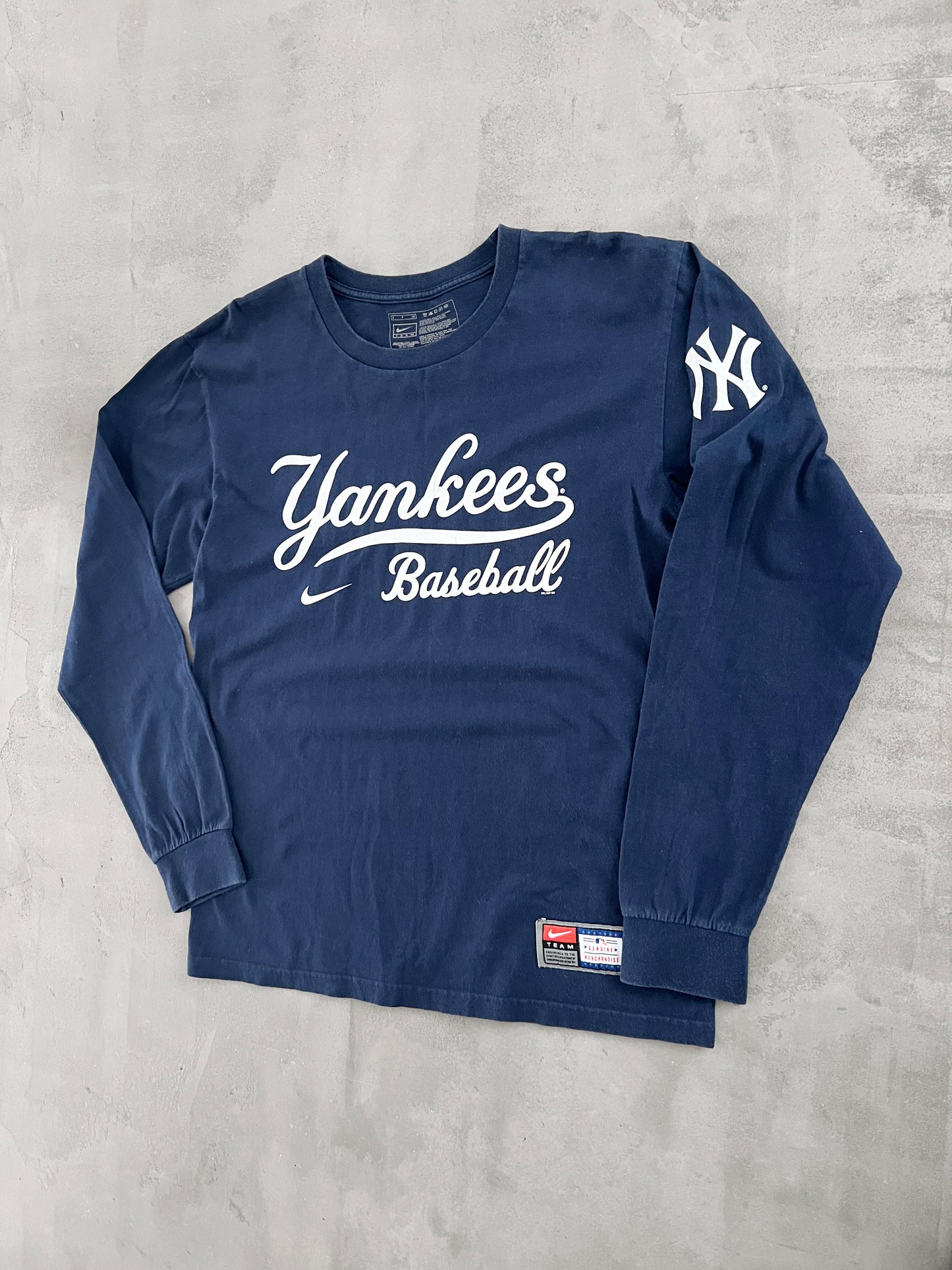 NAVY YANKEES NIKE LONGSLEEVE - 2000S - S