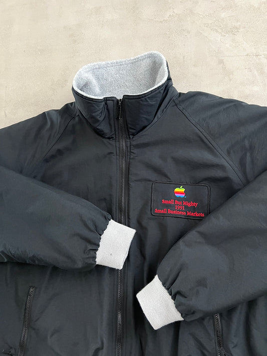 BLACK APPLE PROMO JACKET - 1990S - XL/L