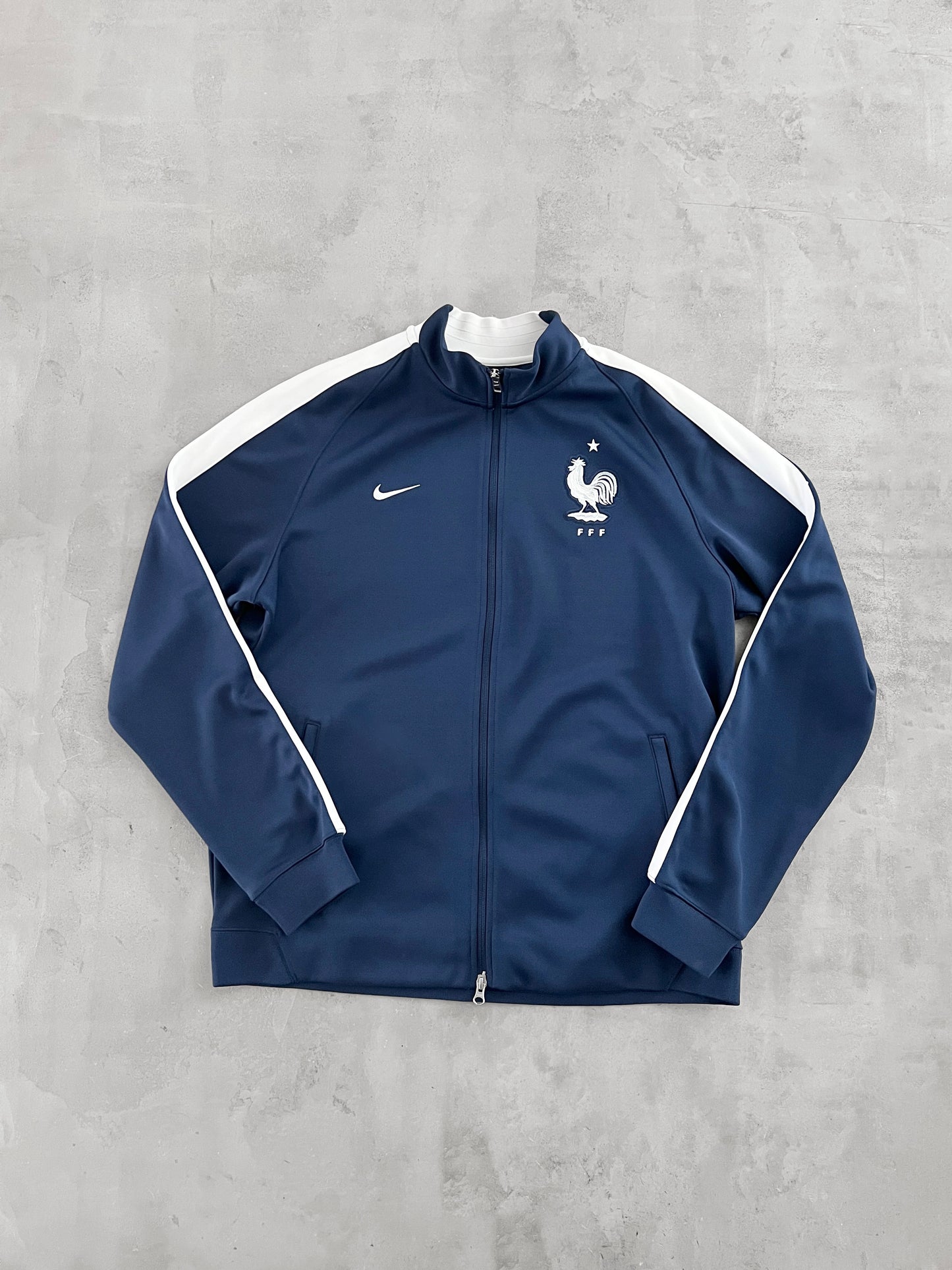 NAVY FRANCE NIKE TRACK JACKET - 2000S - XL