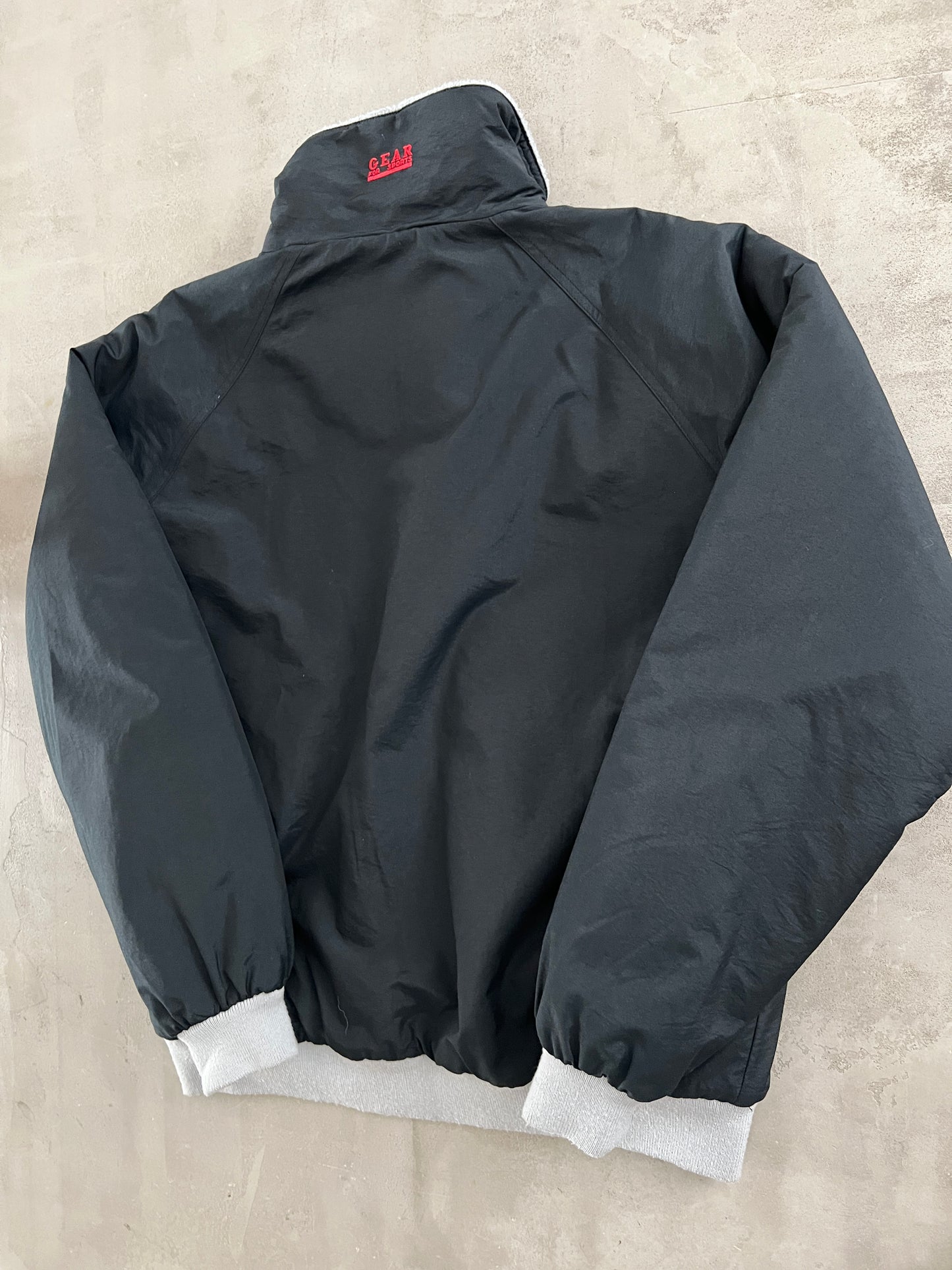 BLACK APPLE PROMO JACKET - 1990S - XL/L
