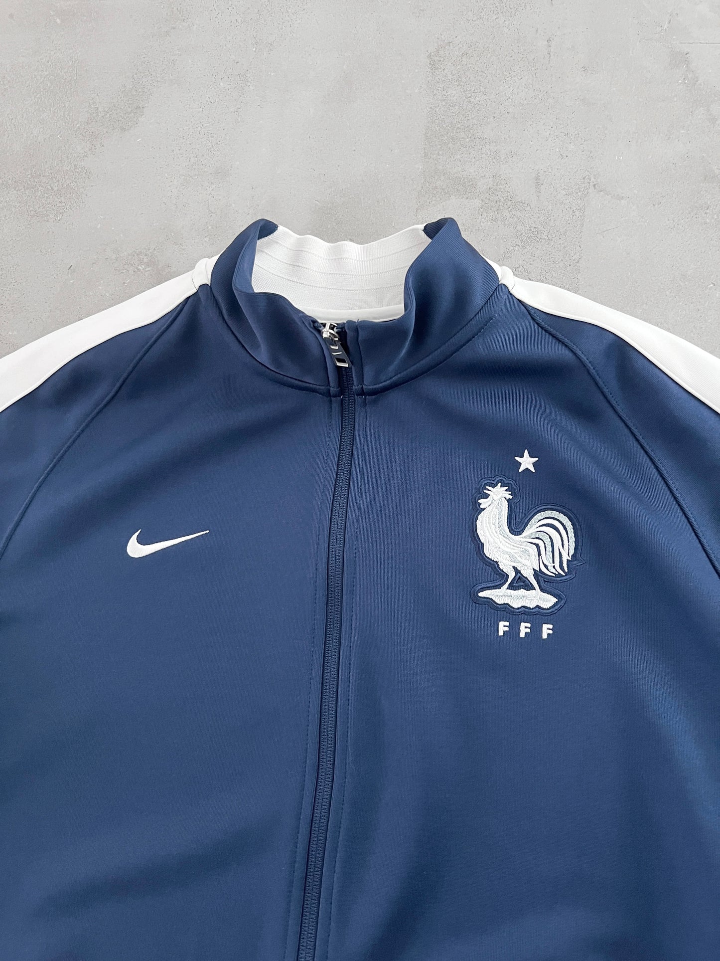 NAVY FRANCE NIKE TRACK JACKET - 2000S - XL