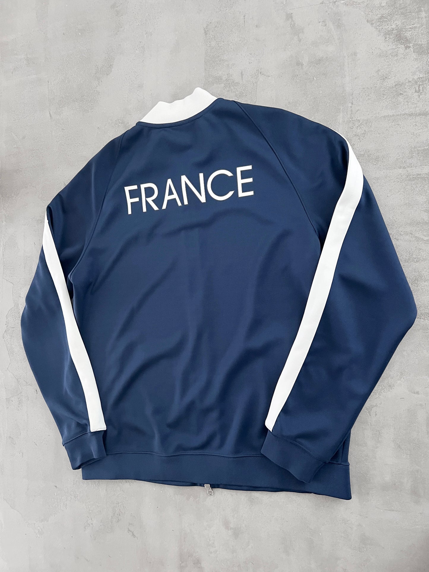 NAVY FRANCE NIKE TRACK JACKET - 2000S - XL