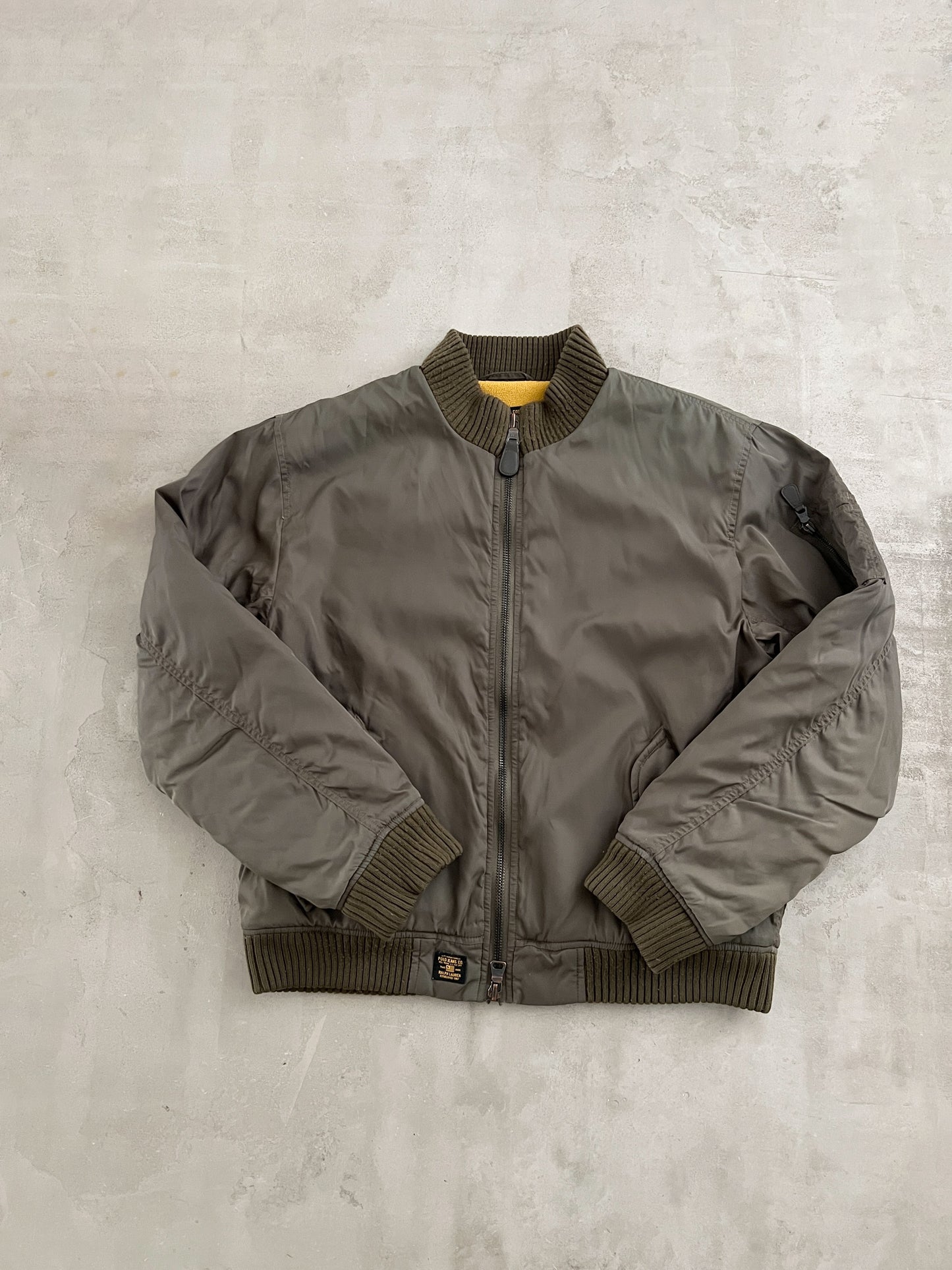 KHAKI RALPH LAUREN JACKET - 2000S - L